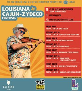 Annual Louisiana Cajun-Zydeco Festival, July 24 - 31, 2021 - The Parks